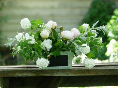 Low Flower Arrangements created by Hartwood North Farm
